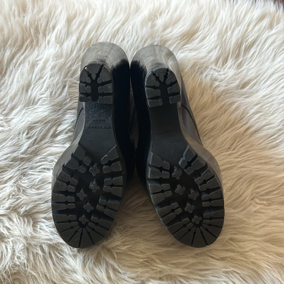 Burberry prorsum leather platform booties with buckle detail size 8 - Picture 4 of 5